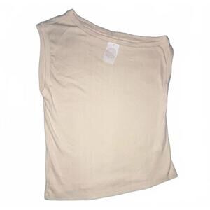 By Together Cream Off the shoulder tank top